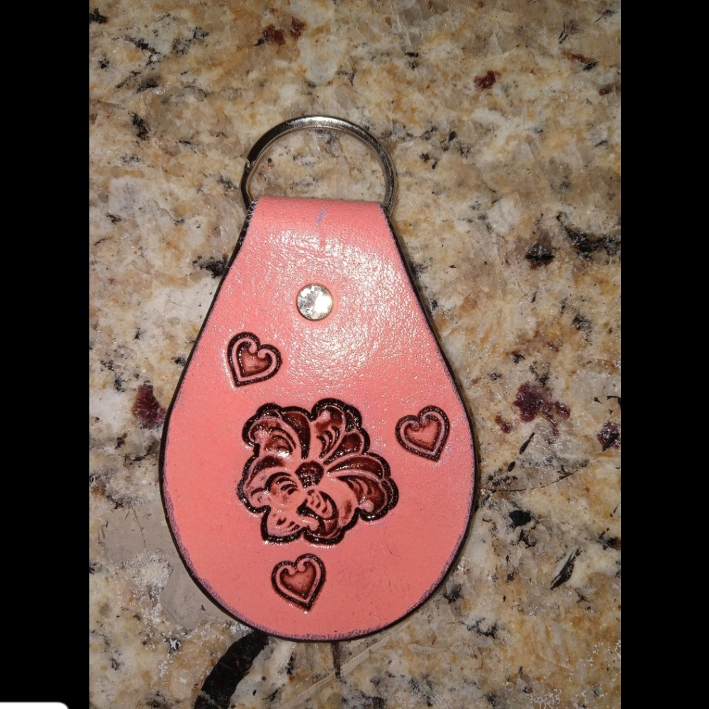 Handcrafted Leather keychain